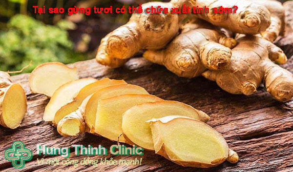 Tại sao gừng tươi có thể chữa xuất tinh sớm?